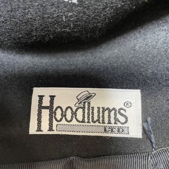 Hoodlums Womens Black Wool Fedora Braided Band Made In USA - Picture 11 of 13